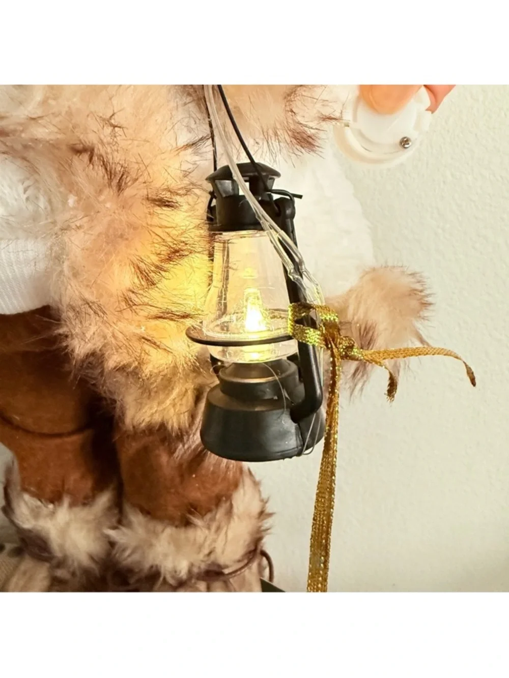 Balsam & Fir Trading Co. Nordic Santa Claus with lighted lantern.